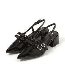 Heather | Ｗリボンミュールパンプス　631328(パンプス)