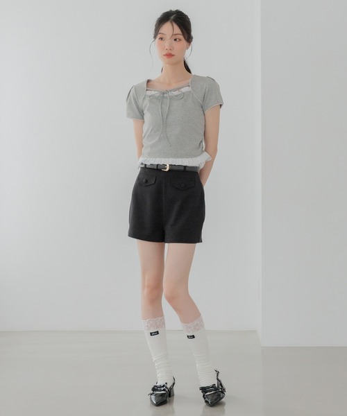 Heather(ヘザー)の「Wリボンミュールパンプス 631328(パンプス・レディース・ブラック/アイボリー/ブラック系その他/ピンク・L/M)」の6枚目の写真