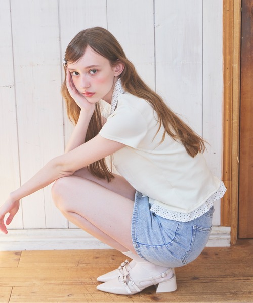 Heather(ヘザー)の「Wリボンミュールパンプス 631328(パンプス・レディース・ブラック/アイボリー/ブラック系その他/ピンク・L/M)」の7枚目の写真