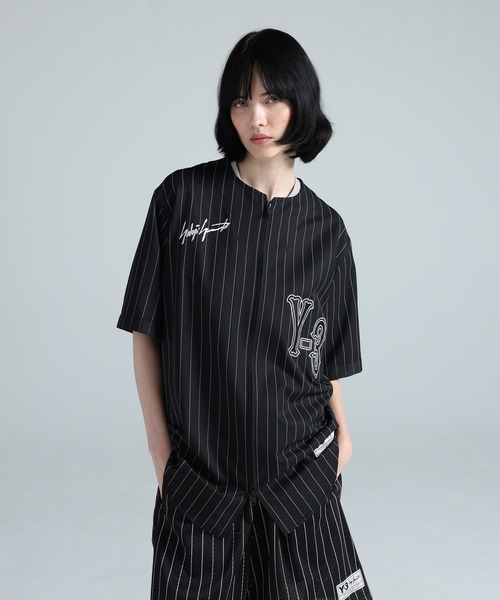 Y-3（ワイスリー）の「Y-3 ELITE 5 BASEBALL SHIRT（Tシャツ/カットソー・メンズ・ブラック・XX-SMALL/X-SMALL/SMALL/MEDIUM/LARGE/X-LARGE）」の2枚目の写真