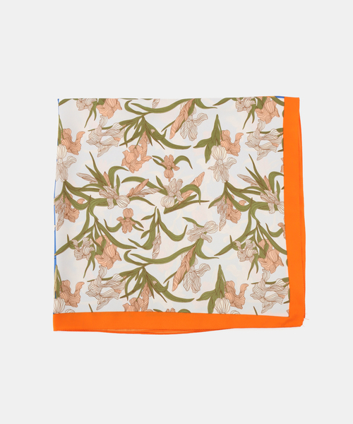 B.C STOCK(ベーセーストック)の「大判スカーフ 3(ストール/ショール・レディース・ブラウン/ブルー/ピンク/オレンジ・FREE)」の4枚目の写真