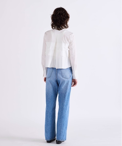Marilyn Moon(マリリンムーン)の「layered raffle blouse(シャツ/ブラウス・レディース・ホワイト/ミント/ホワイト×ブルー/ホワイト×ブラック・FREE)」の12枚目の写真