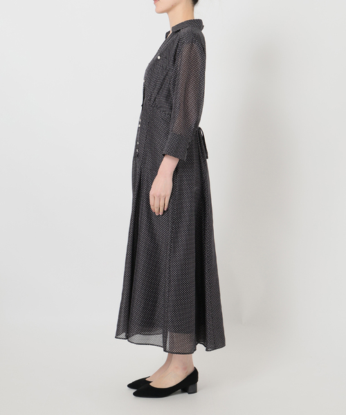 La TOTALITE（ラトータリテ）の「【洗える】ポケットシャツワンピース（ワンピース・レディース・ブラック/ベージュ/オレンジ・36/38）」の11枚目の写真