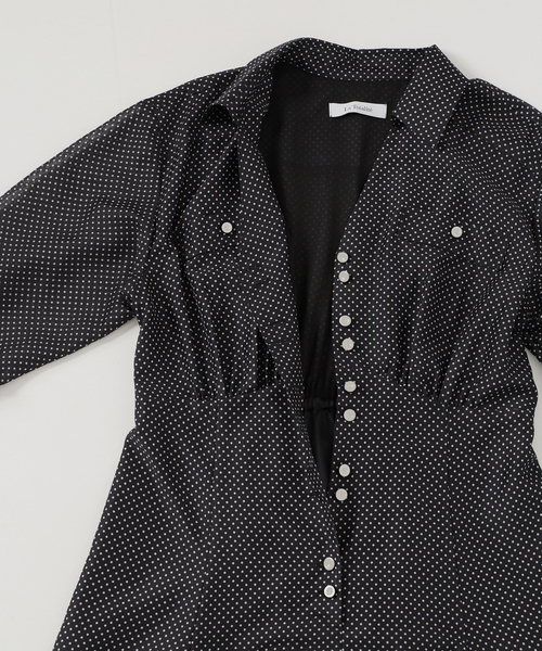 La TOTALITE（ラトータリテ）の「【洗える】ポケットシャツワンピース（ワンピース・レディース・ブラック/ベージュ/オレンジ・36/38）」の20枚目の写真