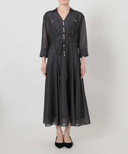 La TOTALITE（ラトータリテ）の「【洗える】ポケットシャツワンピース（ワンピース・レディース・ブラック/ベージュ/オレンジ・36/38）」の22枚目の写真