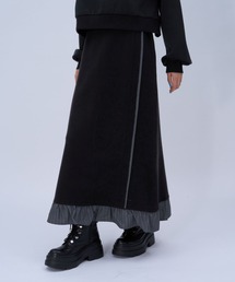 シャツドッキングニットスカート(HARE)