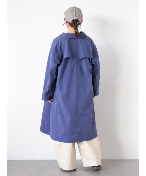 Samansa Mos2(サマンサ モスモス)の「【花粉防止加工】ステンカラーコート(その他アウター・レディース・グリーン/キナリ/ネイビー・F)」の10枚目の写真