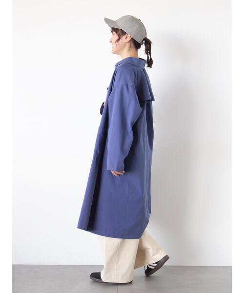 Samansa Mos2(サマンサ モスモス)の「【花粉防止加工】ステンカラーコート(その他アウター・レディース・グリーン/キナリ/ネイビー・F)」の11枚目の写真