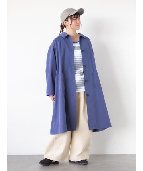 Samansa Mos2(サマンサ モスモス)の「【花粉防止加工】ステンカラーコート(その他アウター・レディース・グリーン/キナリ/ネイビー・F)」の12枚目の写真