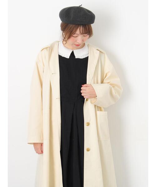 Samansa Mos2(サマンサ モスモス)の「【花粉防止加工】ステンカラーコート(その他アウター・レディース・グリーン/キナリ/ネイビー・F)」の14枚目の写真