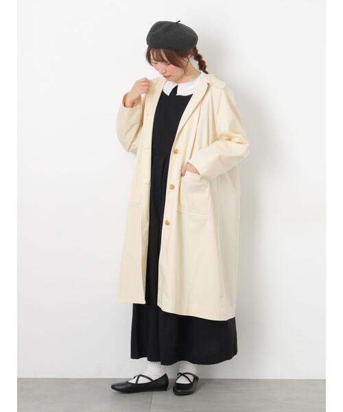 Samansa Mos2(サマンサ モスモス)の「【花粉防止加工】ステンカラーコート(その他アウター・レディース・グリーン/キナリ/ネイビー・F)」の17枚目の写真