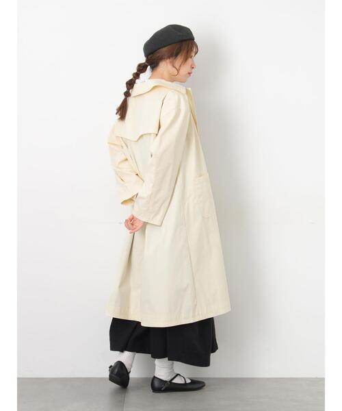 Samansa Mos2(サマンサ モスモス)の「【花粉防止加工】ステンカラーコート(その他アウター・レディース・グリーン/キナリ/ネイビー・F)」の18枚目の写真