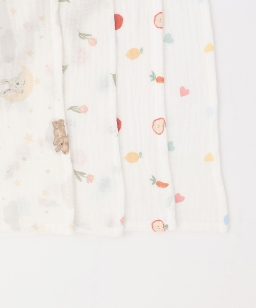 petit main（プティマイン）の「ガーゼおくるみ（おくるみ・キッズ・カラフル/グリーン/ピンク/ベージュ・F）」の5枚目の写真