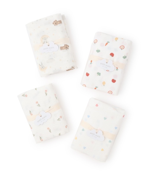 petit main（プティマイン）の「ガーゼおくるみ（おくるみ・キッズ・カラフル/グリーン/ピンク/ベージュ・F）」の8枚目の写真