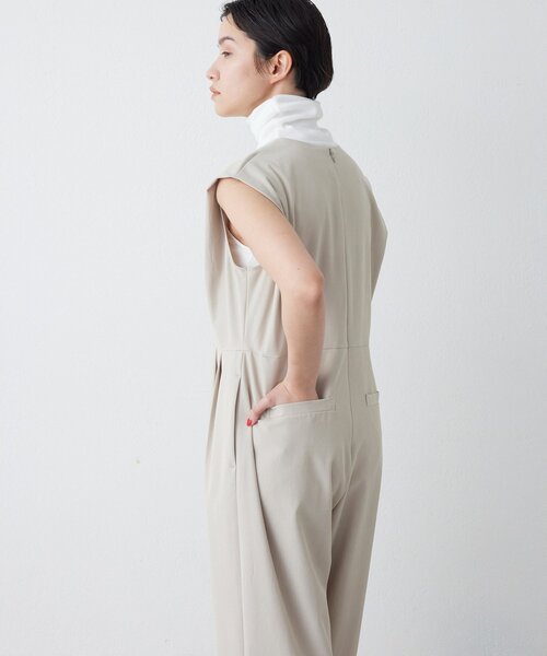 THE PAUSE（ザ ポーズ）の「【THE PAUSE】ドレープジャンプスーツ（つなぎ/オールインワン・レディース・ブラック/ベージュ・FREE）」の15枚目の写真