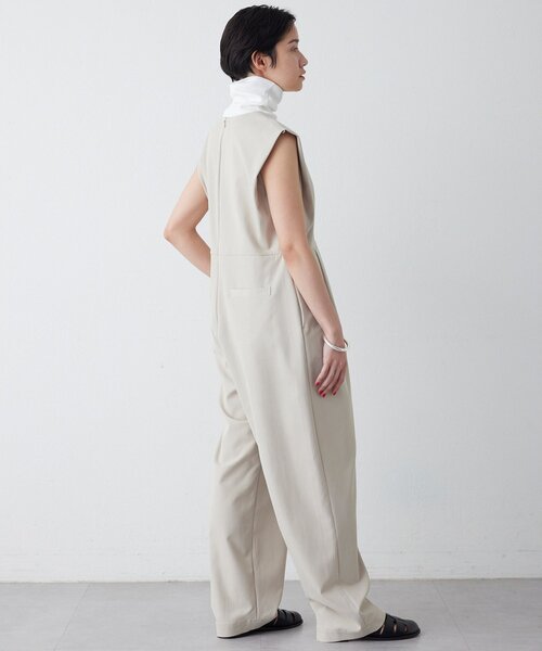 THE PAUSE（ザ ポーズ）の「【THE PAUSE】ドレープジャンプスーツ（つなぎ/オールインワン・レディース・ブラック/ベージュ・FREE）」の18枚目の写真