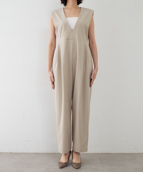 THE PAUSE（ザ ポーズ）の「【THE PAUSE】ドレープジャンプスーツ（つなぎ/オールインワン・レディース・ブラック/ベージュ・FREE）」の22枚目の写真