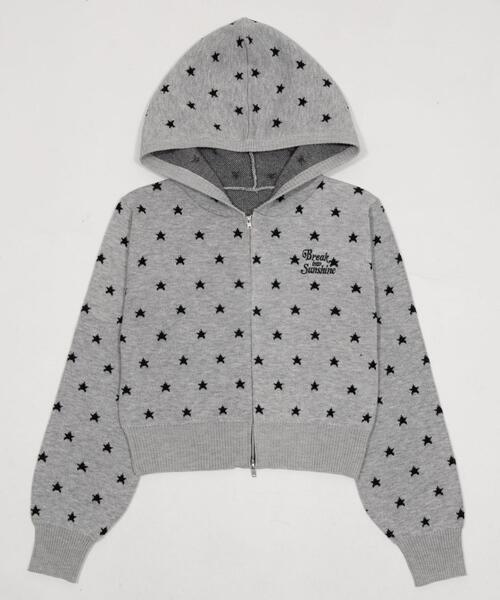 WEGO（ウィゴー）の「WEGO/【26年春新作】総柄ジャガードニットZIPパーカー（パーカー・レディース・その他1/その他2・FREE）」の10枚目の写真