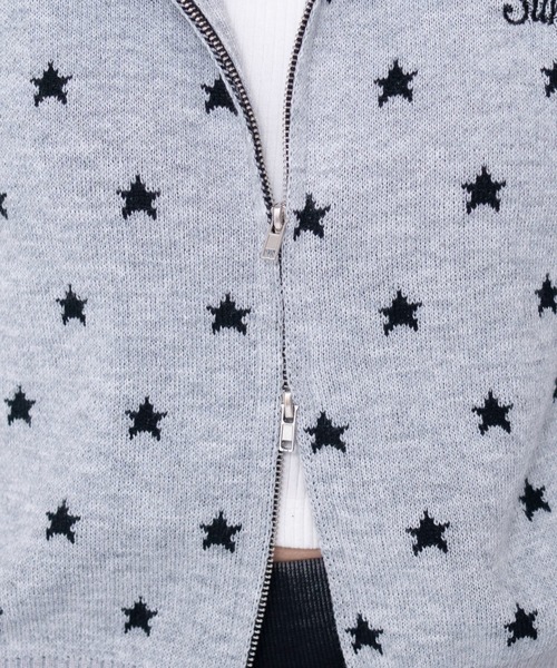 WEGO（ウィゴー）の「WEGO/【26年春新作】総柄ジャガードニットZIPパーカー（パーカー・レディース・その他1/その他2・FREE）」の6枚目の写真
