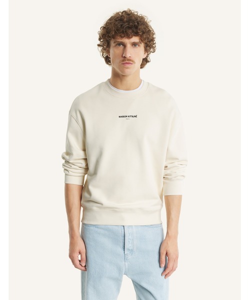 Maison Kitsune(メゾンキツネ)の「MAISON KITSUNE PARIS COMFORT SWEATSHIRT(スウェット・メンズ・ベージュ・S/XS/XL/L/M)」の3枚目の写真