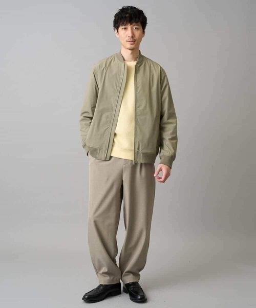 a.v.v（アーヴェヴェ）の「【イージーケア/洗濯機で洗える/毛玉になりにくい/ストレッチ】サッカーダンボールプルオーバー（Tシャツ/カットソー・メンズ・ライトグレー/ダークインディゴブルー/クリーム・48/50/46）」の9枚目の写真