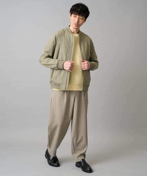 a.v.v（アーヴェヴェ）の「【イージーケア/洗濯機で洗える/毛玉になりにくい/ストレッチ】サッカーダンボールプルオーバー（Tシャツ/カットソー・メンズ・ライトグレー/ダークインディゴブルー/クリーム・48/50/46）」の10枚目の写真