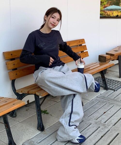 CARGOBROS FOR WOMAN(カーゴブロスフォーウィメン)の「ヴィンテージサークルレイヤード長袖Tシャツ(カーキ)(Tシャツ/カットソー・レディース・その他・FREE)」の8枚目の写真