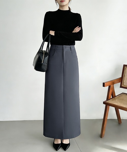 ReRe(リリ)の「シンプルタイトスカート(スカート・レディース・ブラック/グレー・MEDIUM/LARGE)」の8枚目の写真