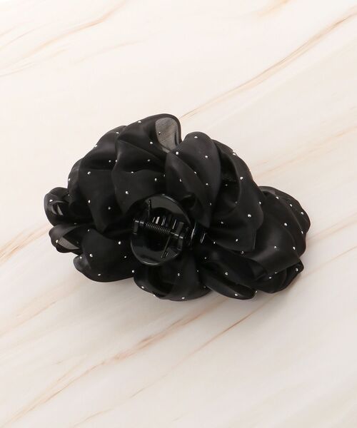 MAJESTIC LEGON(マジェスティックレゴン)の「キラキラボリュームヘアクリップ(バレッタ/ヘアクリップ・レディース・アイボリー/ブラック・FREE)」の8枚目の写真
