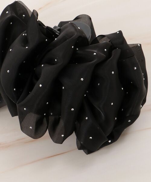 MAJESTIC LEGON(マジェスティックレゴン)の「キラキラボリュームヘアクリップ(バレッタ/ヘアクリップ・レディース・アイボリー/ブラック・FREE)」の9枚目の写真