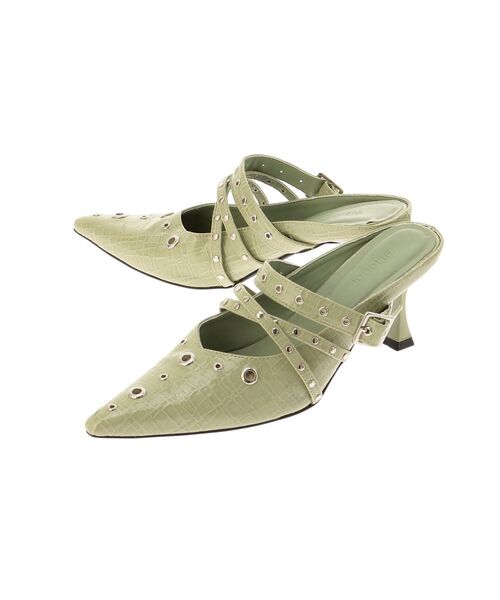 jouetie（ジュエティ）の「ハトメポインテッドパンプス（パンプス・レディース・グリーン/ブラック・LARGE/MEDIUM）」の11枚目の写真