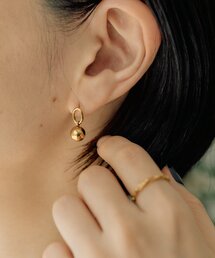 《金属アレルギー対応/ステンレス》リング×ボールピアス