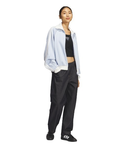 adidas（アディダス）の「アディダス adidas STADIUM CHROME ルーズフィット デニムパンツ（デニムパンツ・レディース・オフホワイト/ブラック/ネイビー・M/L/S）」の14枚目の写真