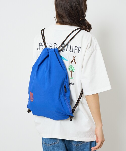 UNIVERSAL OVERALL（ユニバーサルオーバーオール）の「【UNIVERSALOVERALL / ユニバーサルオーバーオール】ダブルリンクル ナイロン ナップザック / リュック（バックパック/リュック・メンズ・ホワイト/ブラック/ブルー/ダークグリーン/ラベンダー/オレンジ・フリー）」の4枚目の写真