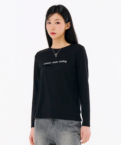CHASECULT(チェイスカルト)の「レディースエッセンシャルTシャツ-FAZG5151B03(Tシャツ/カットソー・レディース・ブラック・90/85/95)」の3枚目の写真