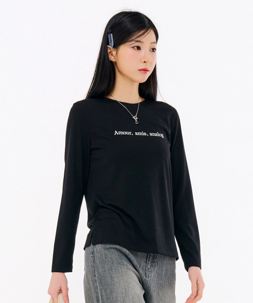 CHASECULT(チェイスカルト)の「レディースエッセンシャルTシャツ-FAZG5151B03(Tシャツ/カットソー・レディース・ブラック・90/85/95)」の4枚目の写真