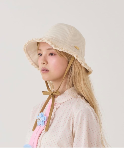 kaorinomori（カオリノモリ）の「kaorinomori  ポプルチューリップ / カオリノモリ（ハット・レディース・ネイビー/クリーム/ピンク・M/57.5cm）」の16枚目の写真