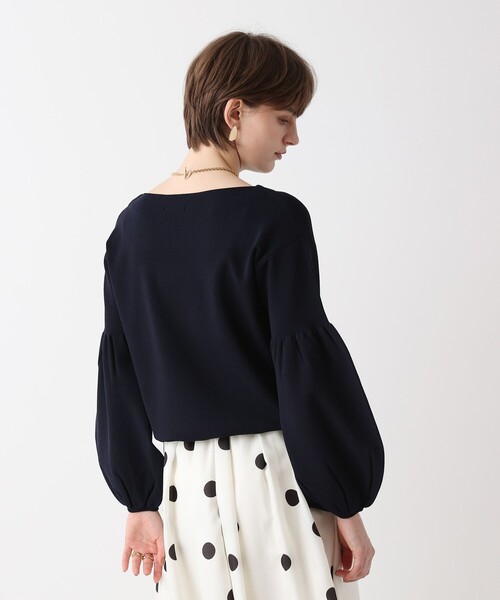 allureville（アルアバイル）の「ビショップＳＬプルオーバー（ニット/セーター・レディース・グリーン/ネイビー/オフホワイト・2）」の8枚目の写真