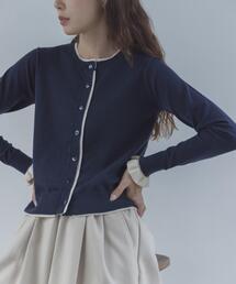 URBAN RESEARCH Sonny Label（アーバンリサーチサニーレーベル）の「配色フリルニットカーディガン（カーディガン/ボレロ）」