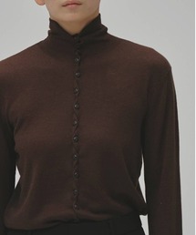 【TODAYFUL/トゥデイフル】Turtleneck Button Knit/タートルネックボタンニット