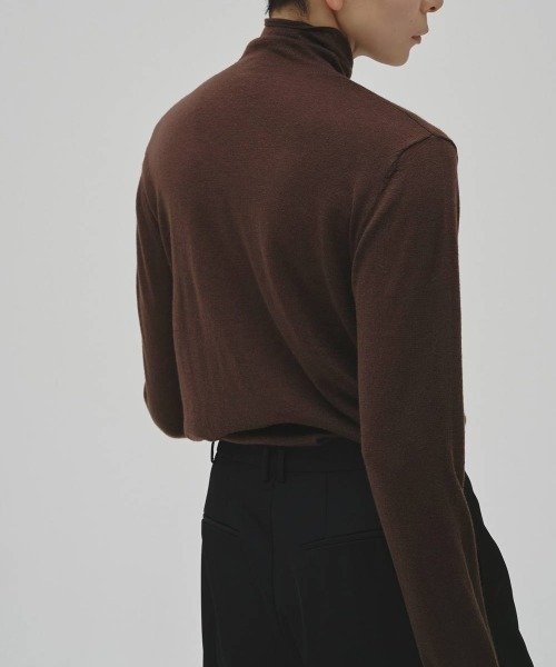 TODAYFUL(トゥデイフル)の「【TODAYFUL/トゥデイフル】Turtleneck Button Knit/タートルネックボタンニット(ニット/セーター・レディース・チャコールグレー/ブラック/ブラウン・FREE)」の12枚目の写真
