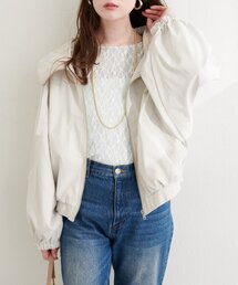 natural couture | フード付きショートマンパ(マウンテンパーカー)