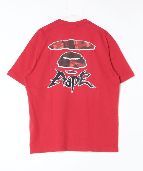 AAPE BY A BATHING APE(エーエイプバイアベイシングエイプ)の「AAPE THEME MAIN TEE(Tシャツ/カットソー・メンズ・ワインレッド/ブラック・LARGE/MEDIUM/SMALL/X-LARGE/XX-LARGE)」の9枚目の写真