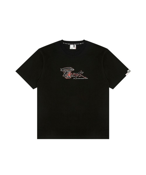AAPE BY A BATHING APE(エーエイプバイアベイシングエイプ)の「AAPE THEME MAIN TEE(Tシャツ/カットソー・メンズ・ワインレッド/ブラック・LARGE/MEDIUM/SMALL/X-LARGE/XX-LARGE)」の1枚目の写真