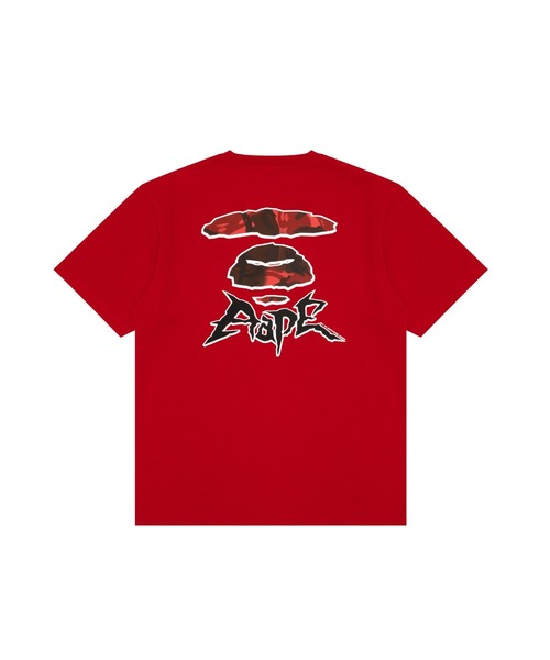 AAPE BY A BATHING APE(エーエイプバイアベイシングエイプ)の「AAPE THEME MAIN TEE(Tシャツ/カットソー・メンズ・ワインレッド/ブラック・LARGE/MEDIUM/SMALL/X-LARGE/XX-LARGE)」の2枚目の写真