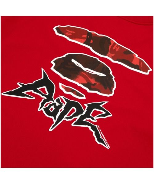 AAPE BY A BATHING APE(エーエイプバイアベイシングエイプ)の「AAPE THEME MAIN TEE(Tシャツ/カットソー・メンズ・ワインレッド/ブラック・LARGE/MEDIUM/SMALL/X-LARGE/XX-LARGE)」の8枚目の写真