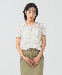 Ray BEAMS | フラワー プリント シャーリング シャツ(シャツ/ブラウス)