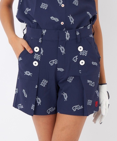 FILA GOLF(フィラゴルフ )の「ストレッチキュロットスカート(スカート・レディース・ネイビー/ホワイト・SMALL/MEDIUM/LARGE)」の5枚目の写真