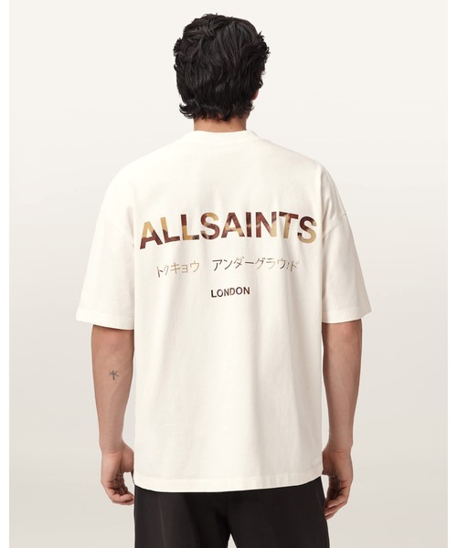 ALLSAINTS(オールセインツ)の「UNDERGROUND OVERSIZED CREW NECK T-SHIRT | アンダーグラウンド オーバーサイズ クルー ネック Tシャツ(Tシャツ/カットソー・メンズ・ホワイト系その他・S/M/XS/L)」の8枚目の写真