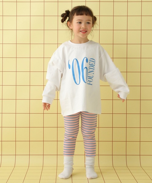 LEPSIM（レプシィム）の「【KIDS】リブレギンス　639354（レギンス/スパッツ・キッズ・ブラック/オレンジ/ライトピンク・100/120/130/110）」の4枚目の写真